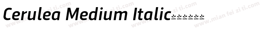 Cerulea Medium Italic字体转换
